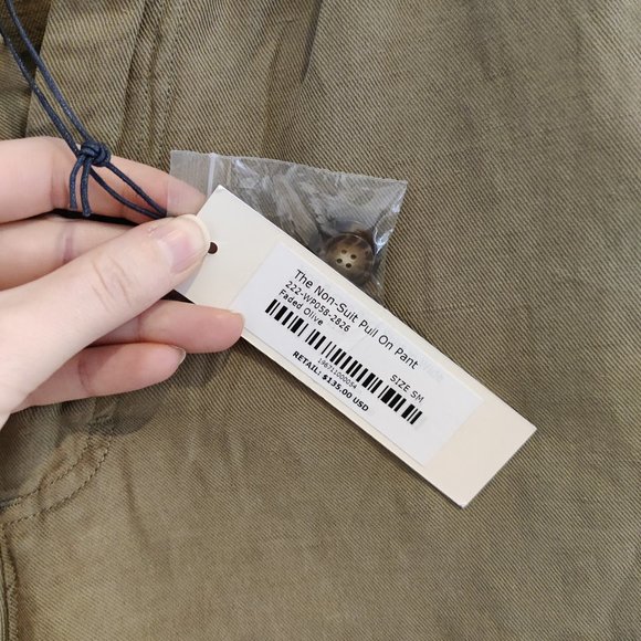 NWT Alex Mill Olive Pull On Pants - Picture 4 of 8